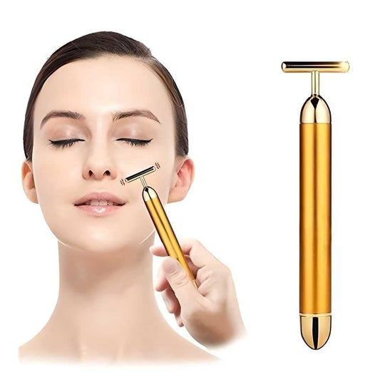 24K Gold Beauty Bar – Electric Facial Massager for Glowing Skin ™