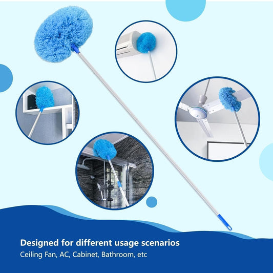 Extendable Microfiber Duster | Washable & Bendable for Ceiling Fans & Furniture ™