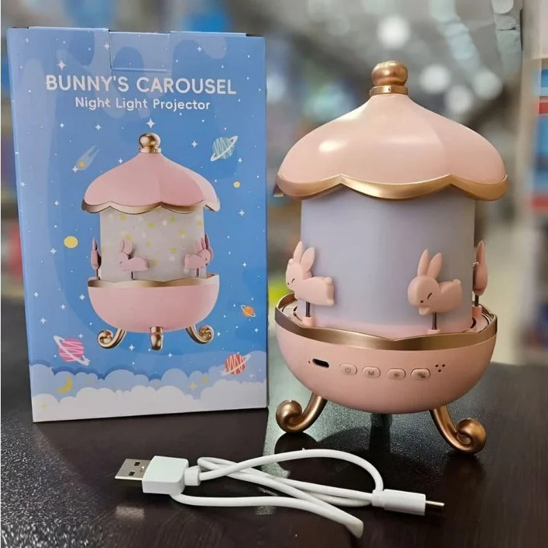 Bunny’s Carousel Glow: Magical Night Light Projector ™