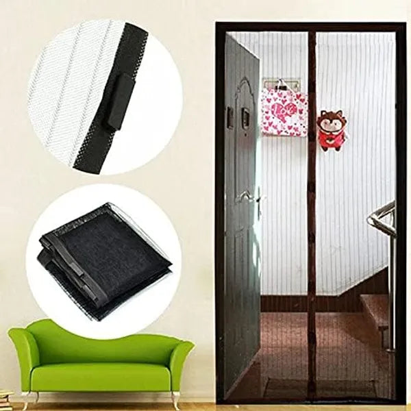 Magnetic Mosquito Net Door – Foldable Mesh, Hands-Free Closure