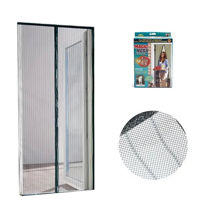 Magnetic Mosquito Net Door – Foldable Mesh, Hands-Free Closure