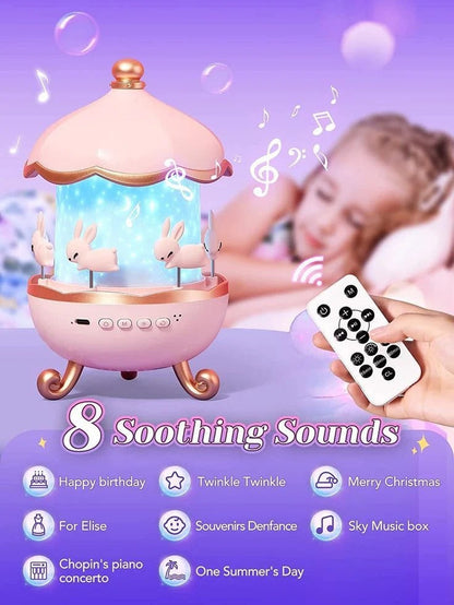 Bunny’s Carousel Glow: Magical Night Light Projector ™