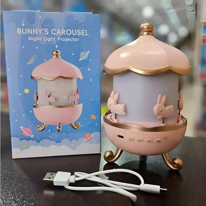 Bunny’s Carousel Glow: Magical Night Light Projector ™